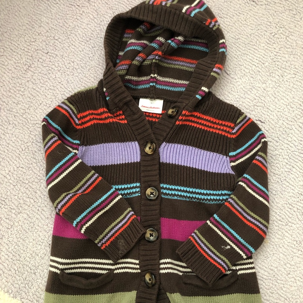 Girls Hanna Andersson Hooded Sweater Jacket